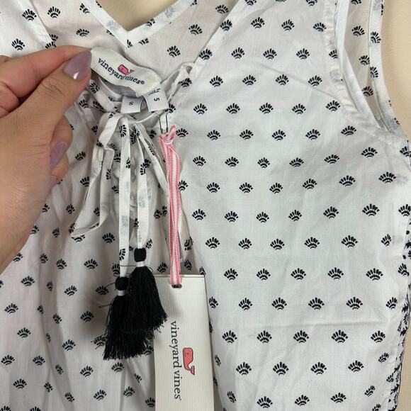 Vineyard Vines Fan Border Print Maxi Dress S Beach Resort Coastal Summer Bandana - Picture 5 of 11